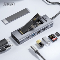 EIKER 8in1 cŸ Ƽ USB3.2 HDMI PD M.2 SSD ̽