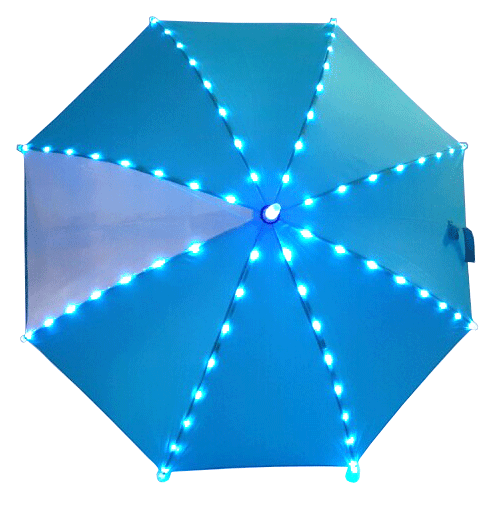 안전을 위한 LED 장우산 (58cm)