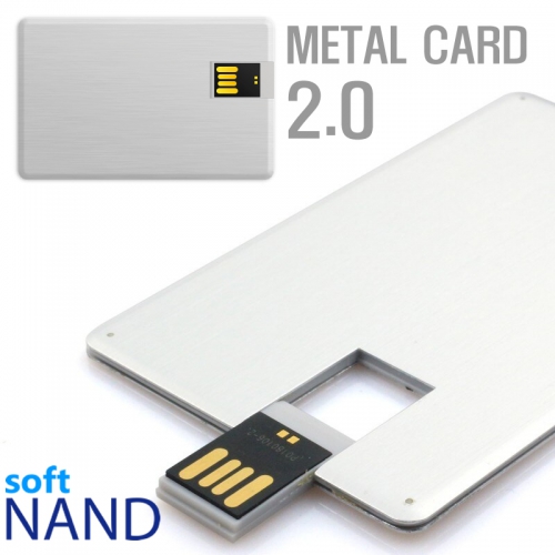소프트낸드 메탈 카드형 USB메모리 2.0 (4GB~128GB)